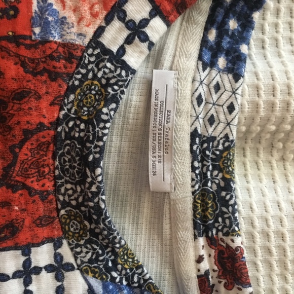 ZARA TRF Handkerchief Multi Crop Sweatshirt S - Picture 4 of 5